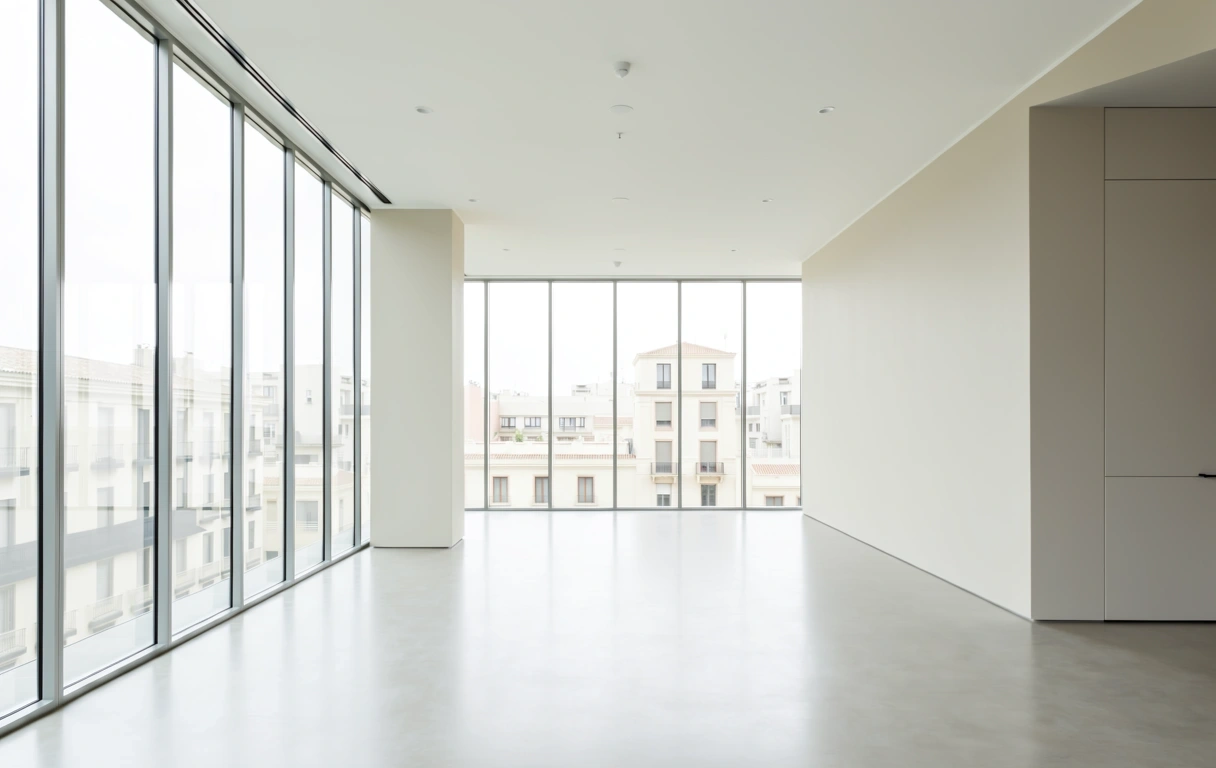 Interior de escritório financeiro moderno